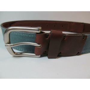 Leather Blue Canvas Twill 38'' Cotton Sailing USA